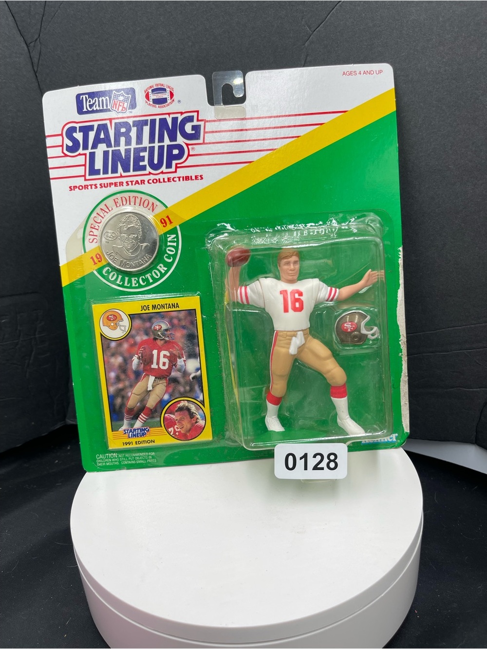 Joe Montana Collectible Figure - White & Gold